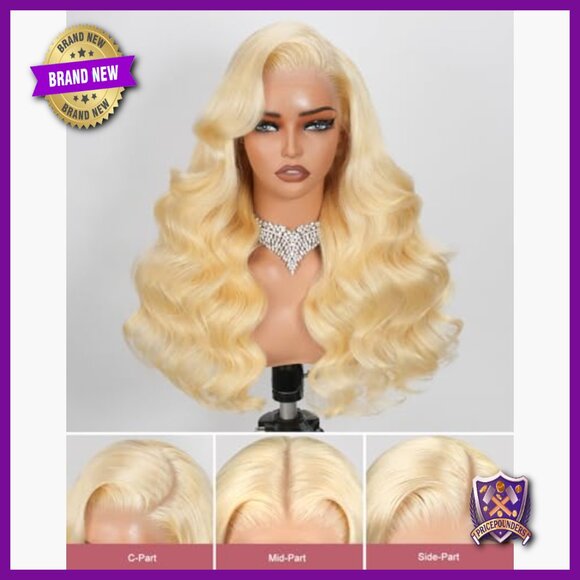13x6 Lace Front Wig Human Hair 26 Inch Body Wave 200 Density No Shedding main image 5